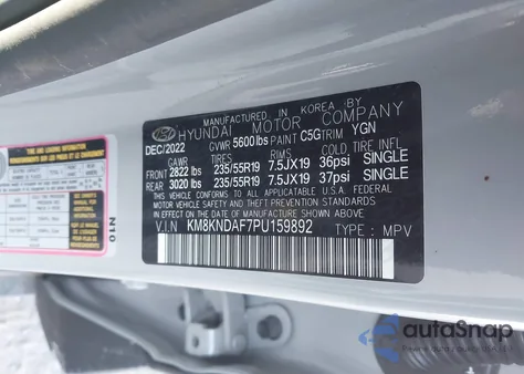 2023 Hyundai Ioniq 5 Sel z USA, uszkodzony, nr VIN KM8KNDAF7PU159892